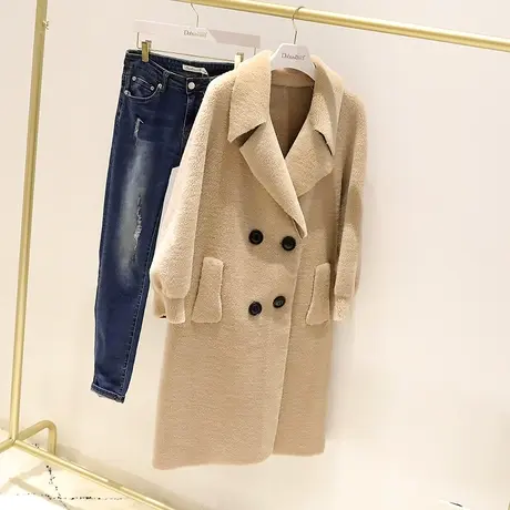 粉红大布娃娃时尚气质翻领保暖皮草商品大图