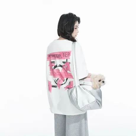 YEP2025春夏新款创意印花短袖T恤美式街头潮酷风男女同款宽松上衣图片