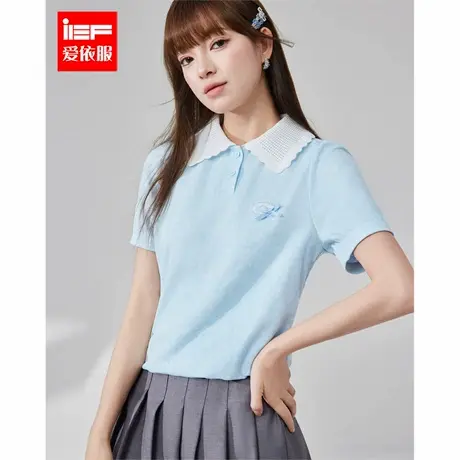 IEF/爱依服2025春夏新款韩版甜美减龄少女风通勤气质百搭上衣商品大图