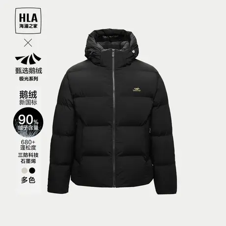 【曾舜晞同款】海澜之家极光超能鹅绒羽绒服秋冬加厚外套男大码图片