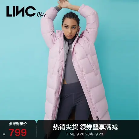 LINCCHIC金羽杰羽绒服女面包感加厚长款羽绒服女冬季Y21806208商品大图