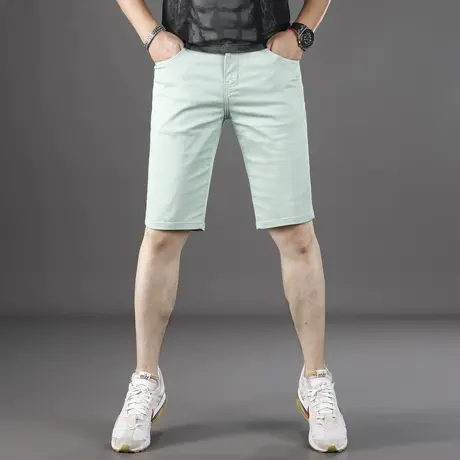 夏季裤子男士休闲裤潮流百搭五分短裤修身中裤弹力5分男裤25新款商品大图