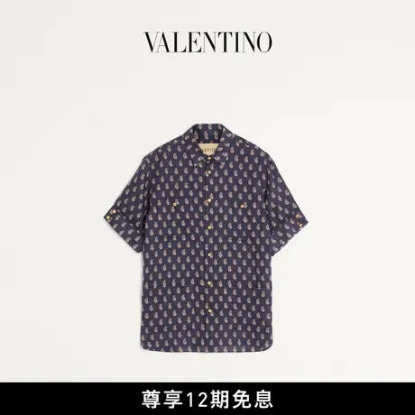 [早秋新品]华伦天奴VALENTINO男士 VOYAGE IMAGINAIRE 短袖衬衫商品大图