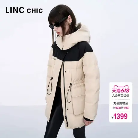 【设计师联名】LINC金羽杰女士羽绒服冬季2024新款派克服羽绒服Y图片