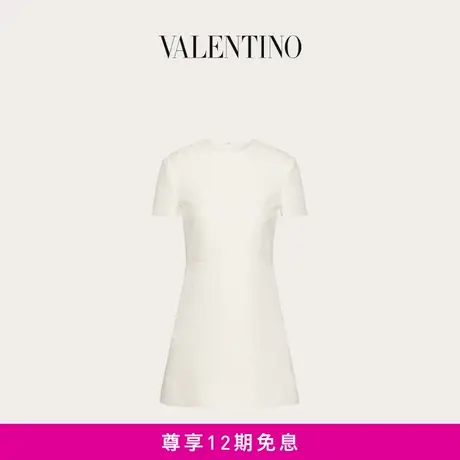 【24期免息】华伦天奴VALENTINO女士V标志 CREPE COUTURE 连衣裙商品大图