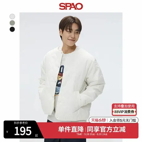 SPAO韩国同款2025年春季新品男女同款时尚防寒棉服外套SPJAF12C21商品大图