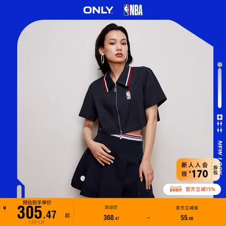 【上新】ONLY奥莱夏季新款NBA联名款套装A字百褶短款连衣裙女商品大图