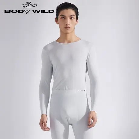 爱慕BODYWILD优选轻薄保暖内衣上衣男士圆领长袖秋衣男秋冬上装图片