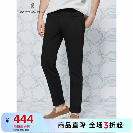 [时尚都市]ROBERTA诺贝达男装男士牛仔裤夏季新款商务纯色休闲裤图片