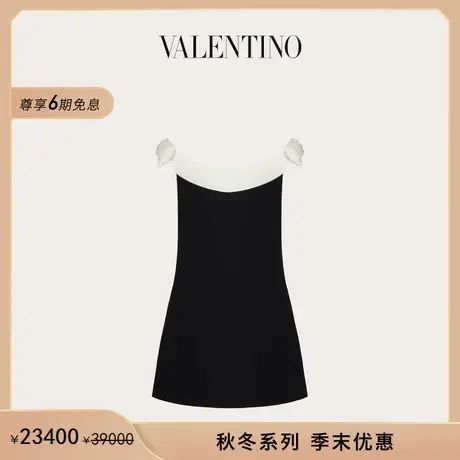 【季末优惠】华伦天奴VALENTINO女士 CREPE COUTURE 短款连衣裙图片