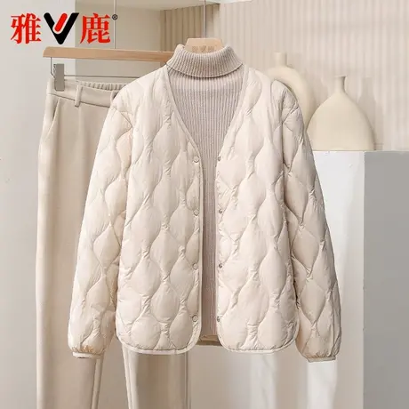雅鹿2024新款轻薄羽绒服女内胆保暖内搭外穿显瘦百搭马甲外套秋冬商品大图