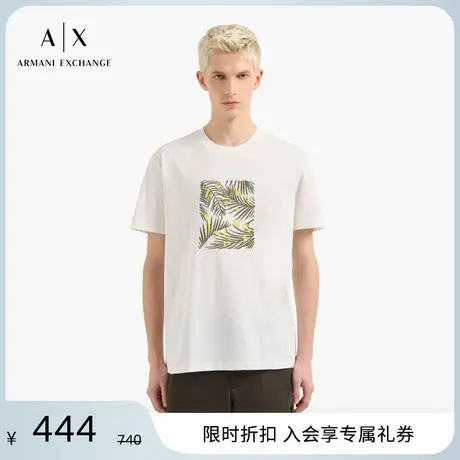 ARMANI EXCHANGE/阿玛尼男女情侣款有机棉宽松刺绣T恤25夏季新款图片