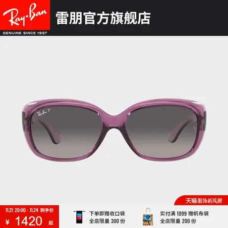 RayBan雷朋太阳镜蝶形气质优雅时尚偏光墨镜0RB4101图片