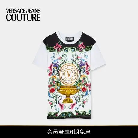 【6期免息】VERSACE JEANS COUTURE 男士V-Emblem Garden T恤图片