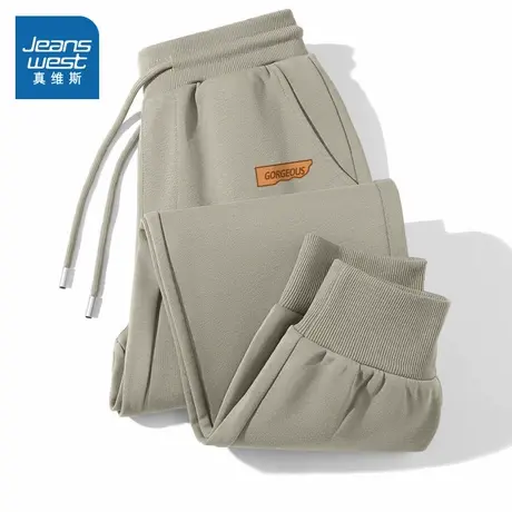 NN真维斯美式休闲裤子男款春秋季重磅运动卫裤青少年宽松束脚长裤图片