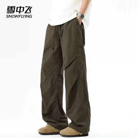 雪中飞休闲裤2025春夏新款潮流休闲宽松日常百搭直筒男士款阔腿裤商品大图