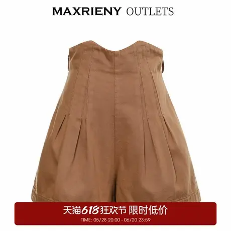 【奥莱】MAXRIENY高腰短裤秋季女士牛仔裤洋气美腿裤商品大图