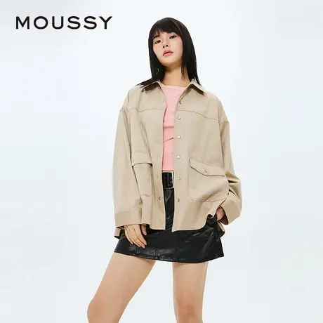 MOUSSY 2025夏季新品后背波西米亚流苏宽松衬衫外套028ISZ30-0431图片
