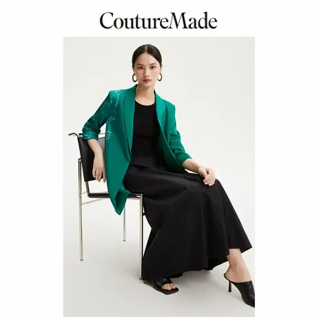 Vero Moda奥莱西装外套女秋冬新款宽松翻领七分袖通勤气质上衣商品大图