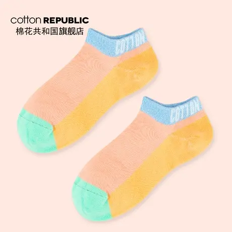 Cotton Republic/棉花共和国女士情侣短袜棉质浅口船袜休闲学生袜图片