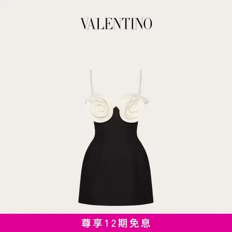 【24期免息】华伦天奴VALENTINO女士 CREPE COUTURE 短款连衣裙商品大图