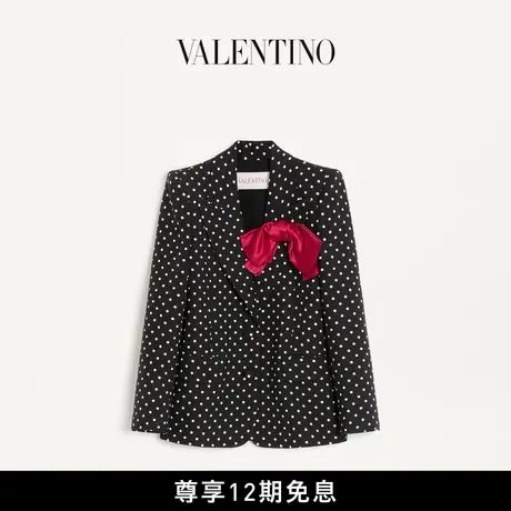 [12期免息]华伦天奴VALENTINO女士 PLUSDEPOIS 波点印花外套商品大图