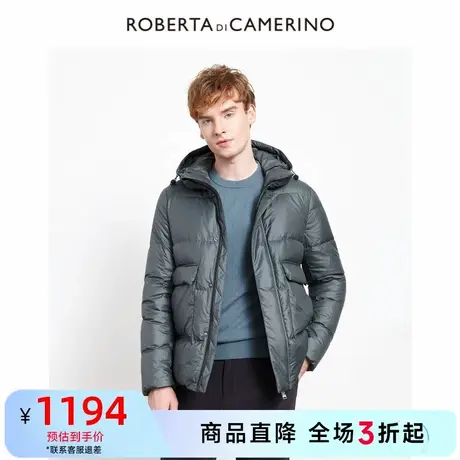 【白鹅绒】诺贝达秋冬爸爸冬装外套外套休闲百搭连帽羽绒服男冬季图片