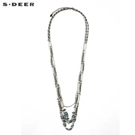 sdeer圣迪奥简约层次串珠装饰项链S16484330图片