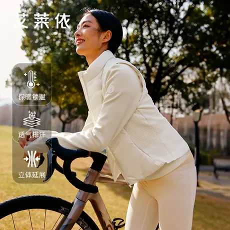 艾莱依户外轻薄立领短款羽绒服2025春秋新款女士通勤简约时尚马甲商品大图