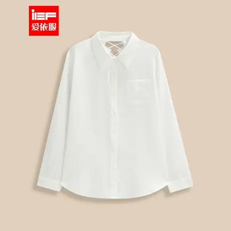 IEF/爱依服【微胖】大码女装2025夏季通勤设计感大方轻奢女中衬衫商品大图