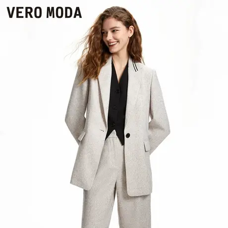 Vero Moda奥莱西装外套女春秋新款休闲舒适一粒扣通勤上衣流行商品大图