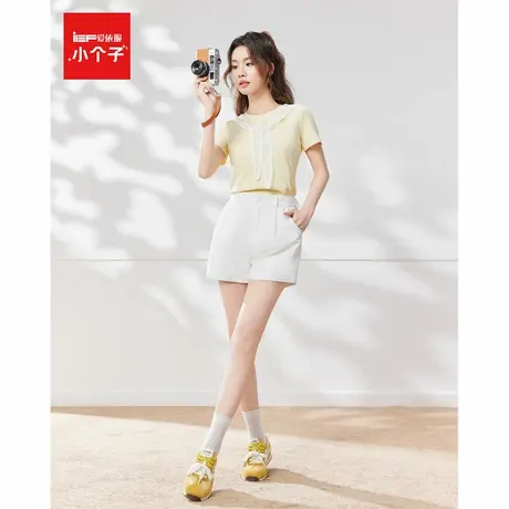 IEF/爱依服2025夏季新款通勤时尚穿搭纯色简约百搭减龄显瘦女短裤图片