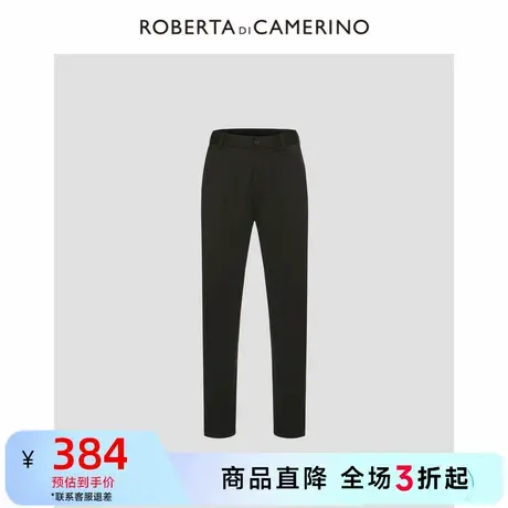 诺贝达休闲裤男士商务休闲西裤黑色男款宽松秋直筒商场同款长裤商品大图