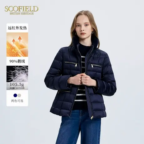 【90%鹅绒】Scofield女装休闲风羽绒服可拆毛领气质冬季商品大图