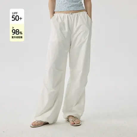omont蛋挞家 UPF50+复古低腰宽松工装裤夏季新款休闲伞兵裤子商品大图