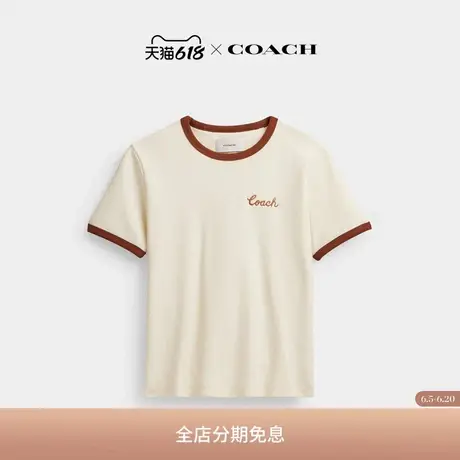 COACH/蔻驰女士经典标志RINGER T恤商品大图