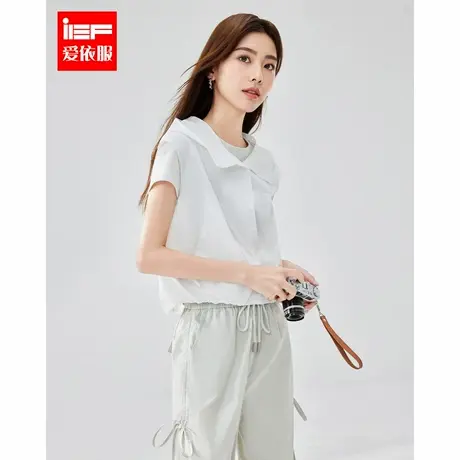 IEF/爱依服2025夏季新款美式简约休闲运动风宽松百搭薄款马夹上衣商品大图