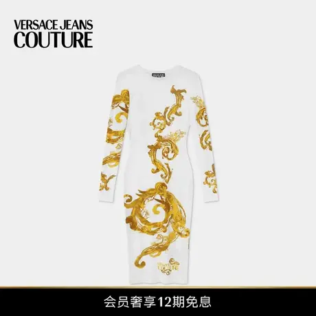 【12期免息】VERSACE JEANS COUTURE Watercolour Couture连衣裙商品大图