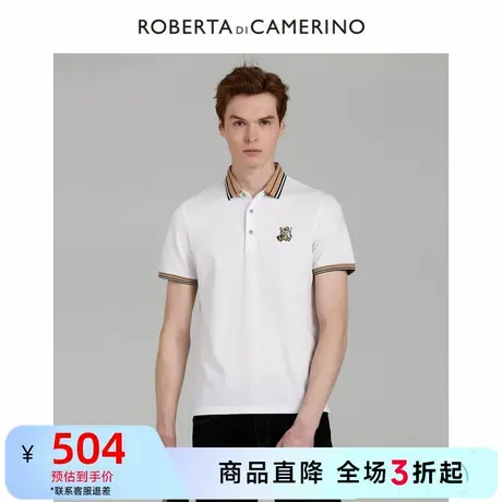 [多色可选]ROBERTA诺贝达男装男士短袖POLO衫夏季新款休闲短袖T恤图片