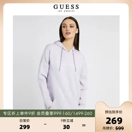 GUESS女士学院风卫衣连衣裙-V2GQ18KAMN2图片