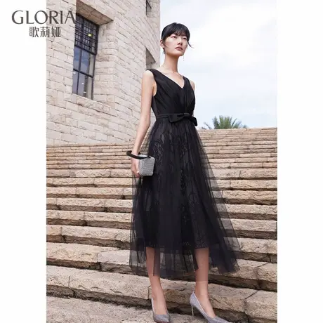 【现货】歌莉娅春季新款三醋酸礼服121R4F510商品大图