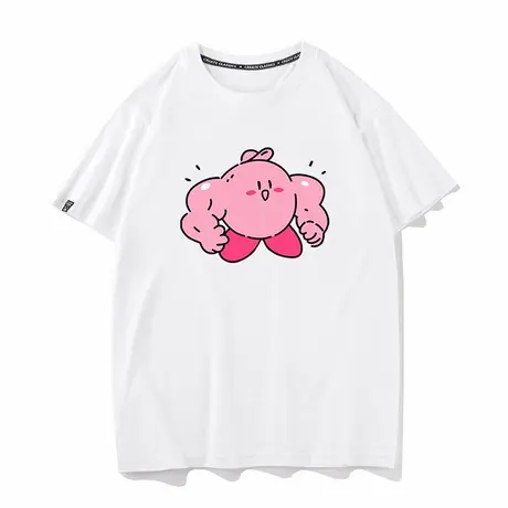 秀洛恶搞健身星际卡比动漫卡通周边衣服纯棉宽松夏季短袖T恤男女图片