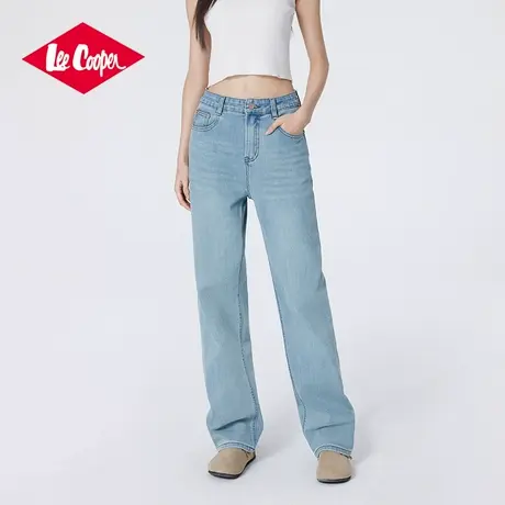 Lee Cooper/李库珀 浅蓝牛仔裤女夏修身显瘦2025弹力小个子直筒裤图片