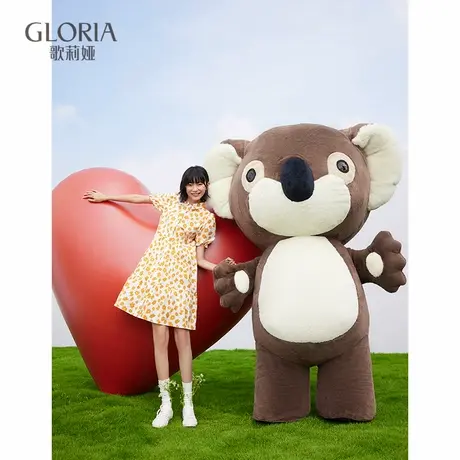 【现货】歌莉娅夏新款A型印花娃娃连衣裙126H4K3KA商品大图