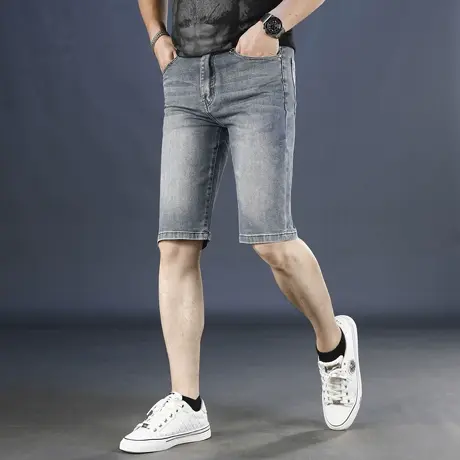 2025夏季新款男士牛仔短裤商品大图