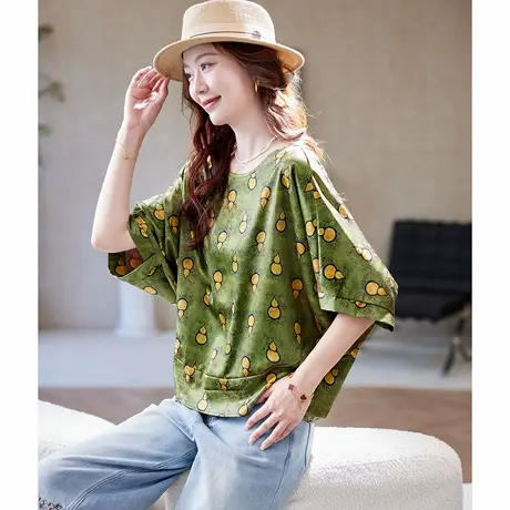 宝诗黎【新品价158元】蝙蝠袖慵懒提花小衫CCB2056图片