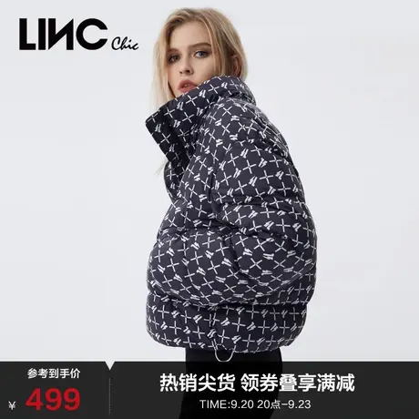 LINCCHIC金羽杰羽绒服女面包短款轻薄羽绒服女外套Y21801165Y图片