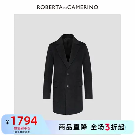 诺贝达2023年新款商场同款中长款绵羊毛大衣商务休闲保暖大衣外套图片