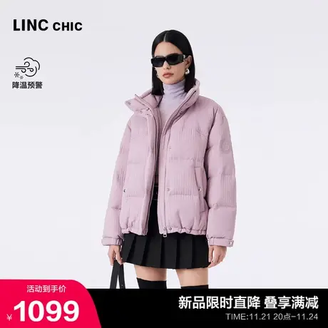 LINCCHIC金羽杰短款羽绒服女冬季2023新款都市时髦轻奢面包服1323图片