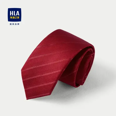HLA/海澜之家箭头型领带2025新款含桑蚕丝婚庆细腻领带男图片